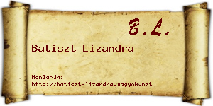 Batiszt Lizandra névjegykártya
